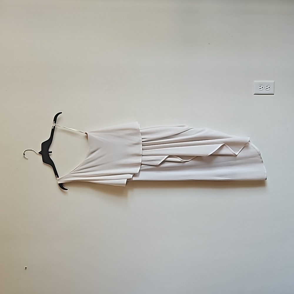 BCBG Maxazria XXS White Asymmetrical Dress
